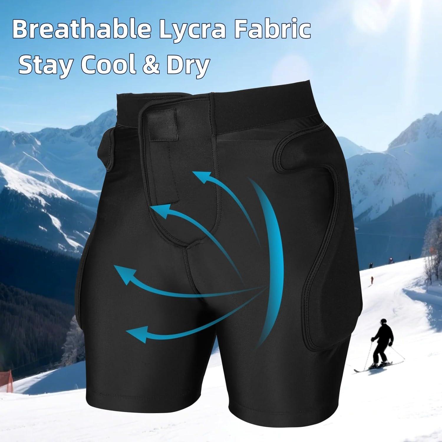 Protection Padded Shorts,    Crash Pad Pants,  Protective Gear for Figure Skating Snowboarding Ski Roller Skateboard