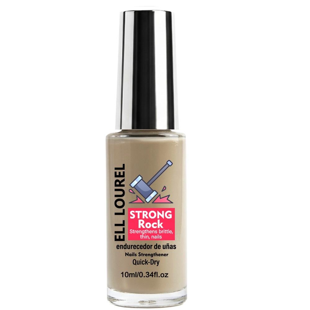ELL LOUREL New Arrival STRONG Rock Nail Strengthener, Quick-Dry Nail Hardener, Strengthens Brittle, Thin Nails, Protective Nail Care Treatment, Salon Quality DIY Manicure, Perfect Holiday Gift for Nail Lovers, 10ml/0.34fl.oz
