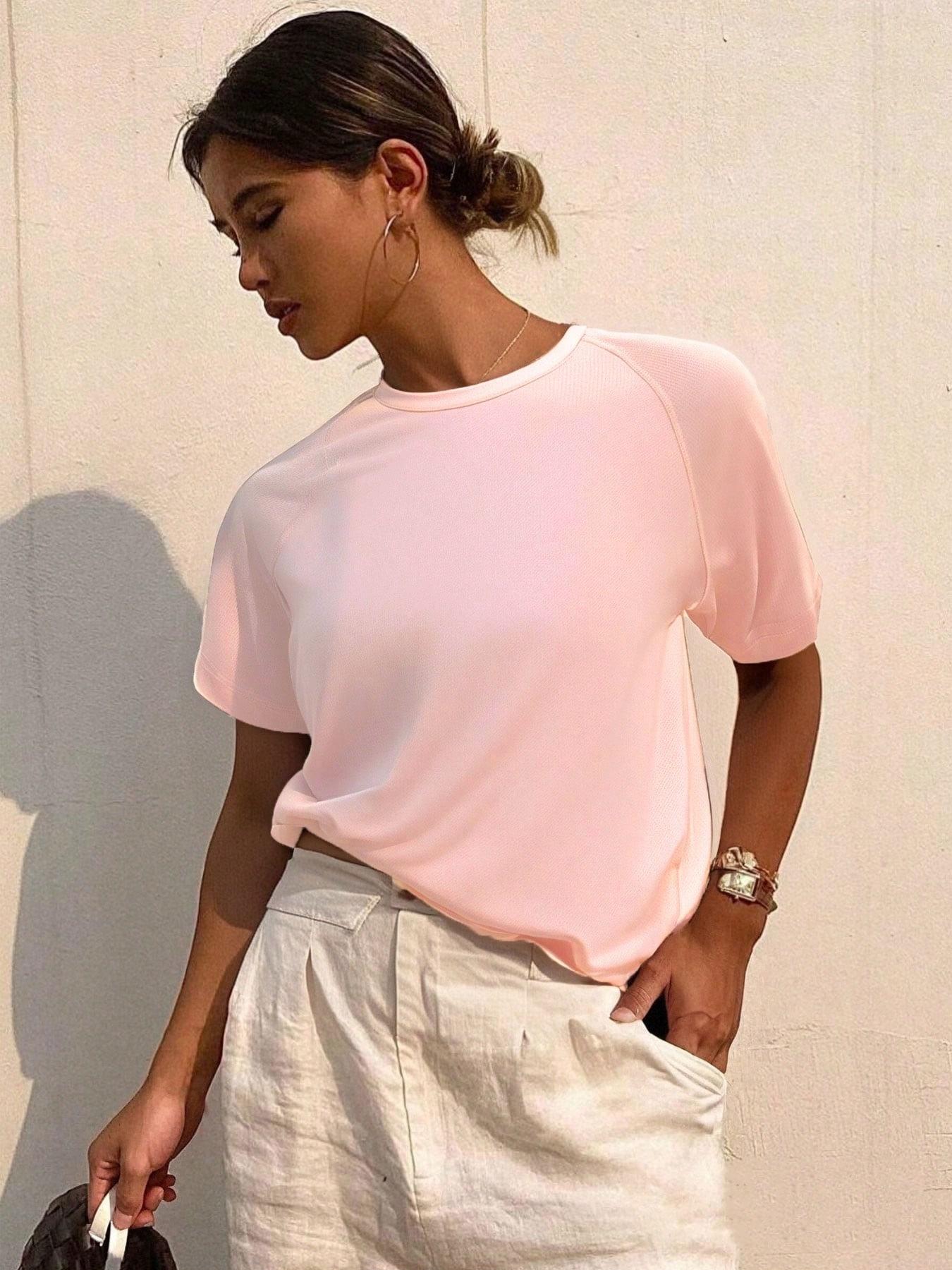 Women's 3-Piece Outdoor Quick-Dry Short Sleeve Running Sports Top, Breathable Lightweight Training Shirt, Summer Gym Yoga Wear