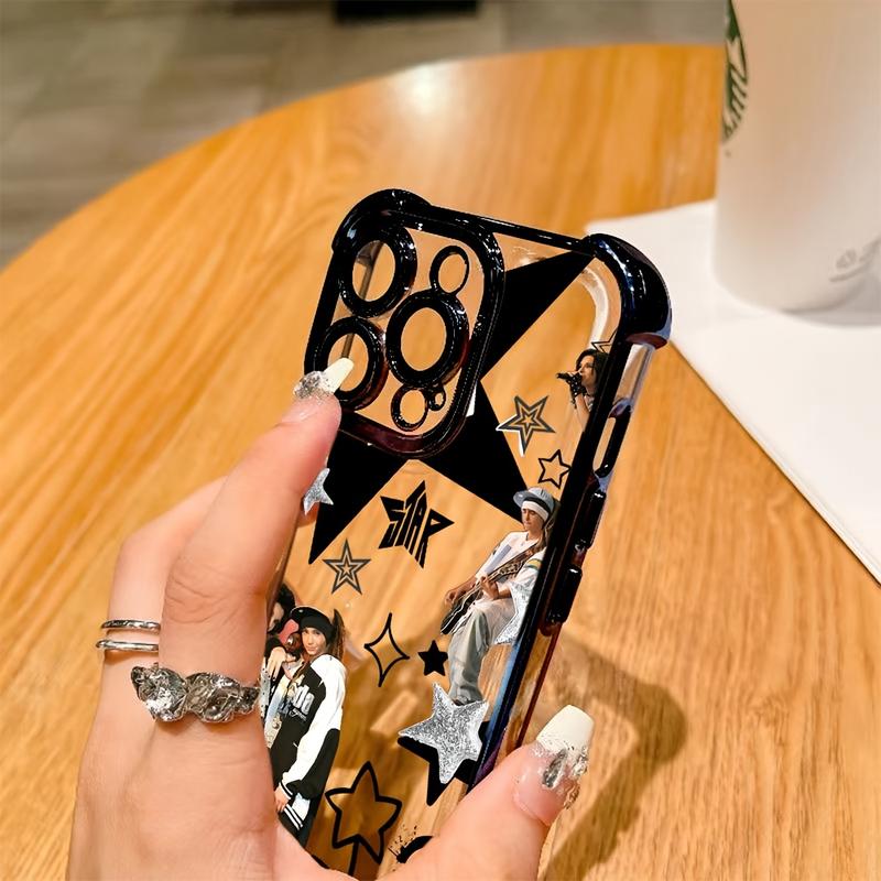 Popular Tom Bill Kaulitz Tokio Hotel Phone Case, Transparent Soft Back Cover for iPhone 17 16e 16 15 14 13 Mini Pro Max, Anti Fall Design