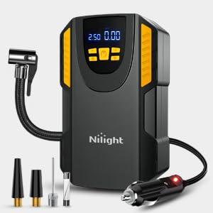 Nilight Tire Inflator Portable Air Compressor 12VDC Car Air Pump 150PSI Digital Tire Pressure Gauge Auto Shutoff Tire Pump for Car SUV Motorcycle Bicycle ATV Automotive  dealsforyoudays