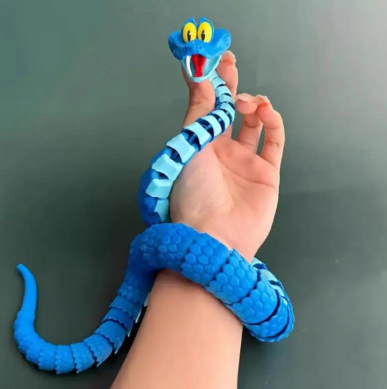 1/2/3PCS 30/68CM Gareth Snake: Joint Simulation Toy Snake From Zootopia, 3D Printed Gareth Snake Model, Stress Relieving Toy, Children'S Gift
