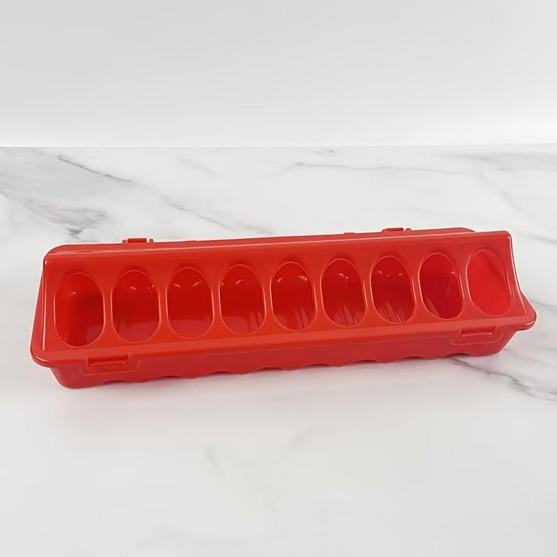 Chicken Feeder Multi-Pore Food Box, Poultry Feed Dispenser, Anti-Scrambling Chicken Slot, Farming Supplies, Chicks & Quail Feeders, Chicken Feeder For Birds