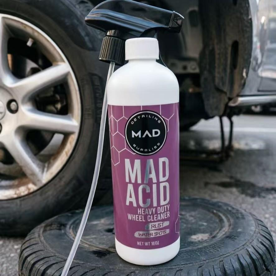 Mad Acid Glass Cleaner, Rust Remover for Car Wheel, Car Wheel Cleaner, Professional Car Cleaning & Care Product, Car Wash Accessories