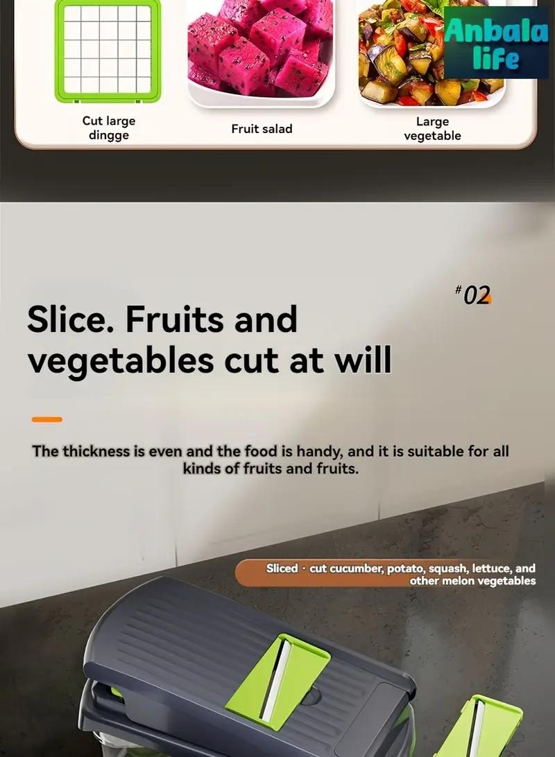 Multifunctional Vegetable Chopper, Garlic Chopper, Onion Potato Grater,Vegetable Cutting Machine,Kitchen Accessories Utensils