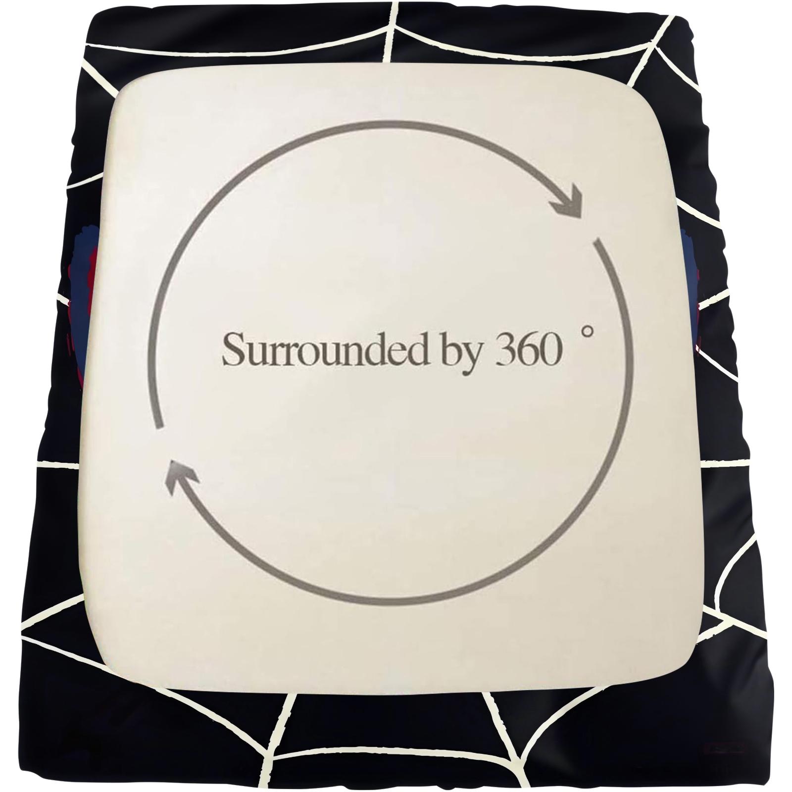 Spider web pattern printed bed sheet, Decorative Bedsheet Sets, warm and comfortable bedding, anti slip dust cover suitable for children's bedroom decoration, including 1 bed sheet and 2 pillowcases