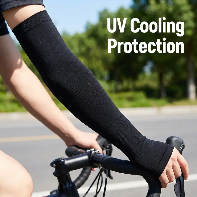 2 Pairs of Cooling Ice Arm Sleeves, Cooling Protective Sleeves, Cooling Arm Covers, Premium Breathable Compression for Men and Women, Ideal for Outdoor Sports and Fitness Activities