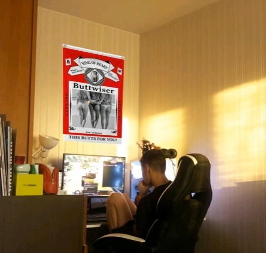 Buttwiser King of the Rears Flag 3x5 Feet College Funny Dorm Banner   Vivid Color & Fade proof Double Stitched Polyester with Brass Grommets