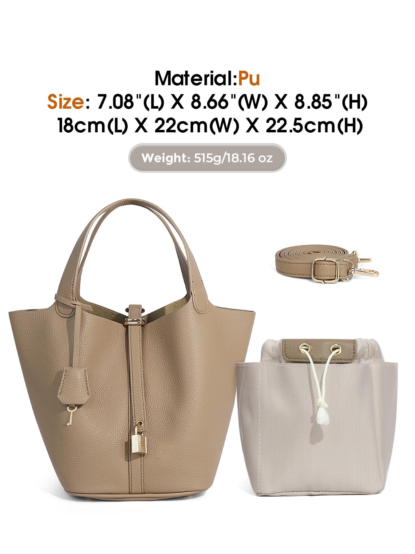 Women's Plaid Checkered Crossbody Bag, Polyester Bucket Bag for Women, Fashionable Bucket Bag, Vegetable Basket Shape Satchel with Top Handle Bags, Multi-Functional, Lightweight Adjustable Purse Handbags, Holidays Gift, Suitable For Work