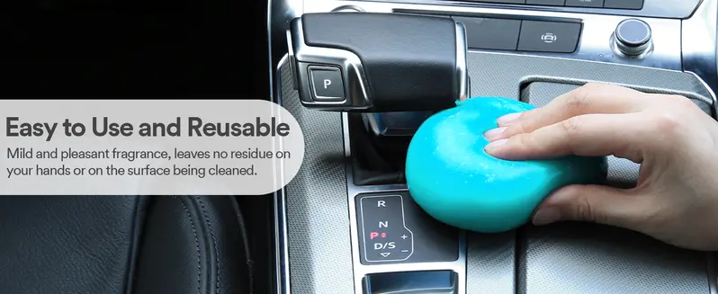 Product Introduction of Car Cleaning Gel Universal Detailing Kit Automotive Dust Car Crevice Cleaner Slime Auto Air Vent Interior Detail Removal for Car Putty Cleaning Keyboard Cleaner Car Accessories 5
