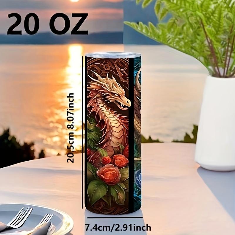 20 oz stylish insulated stainless steel cup with lid - perfect gift for mothers, couples, sisters, and friends - keeps drinks hot or cold, suitable for home, travel, and outdoor use