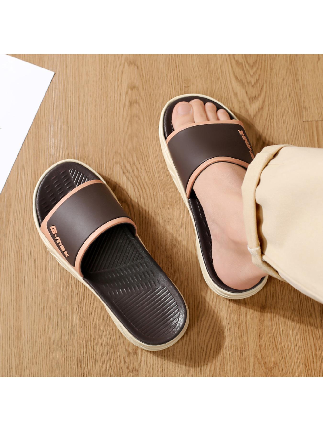 Men 's slippers, indoor and outdoor leisure slippers, outdoor leisure fashion beach slippers, color simple slippers