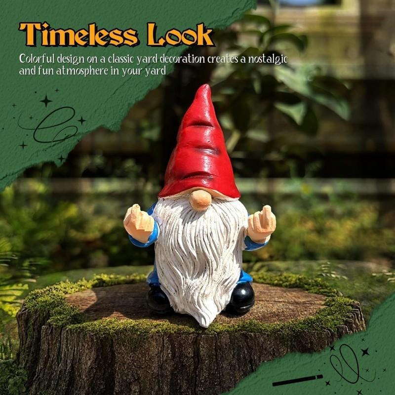 Outdoor Garden Lawn Decoration, Resin Craft Fun Ornament, Home Garden Landscape Small Figurine, Unique Yard Decor Accessory