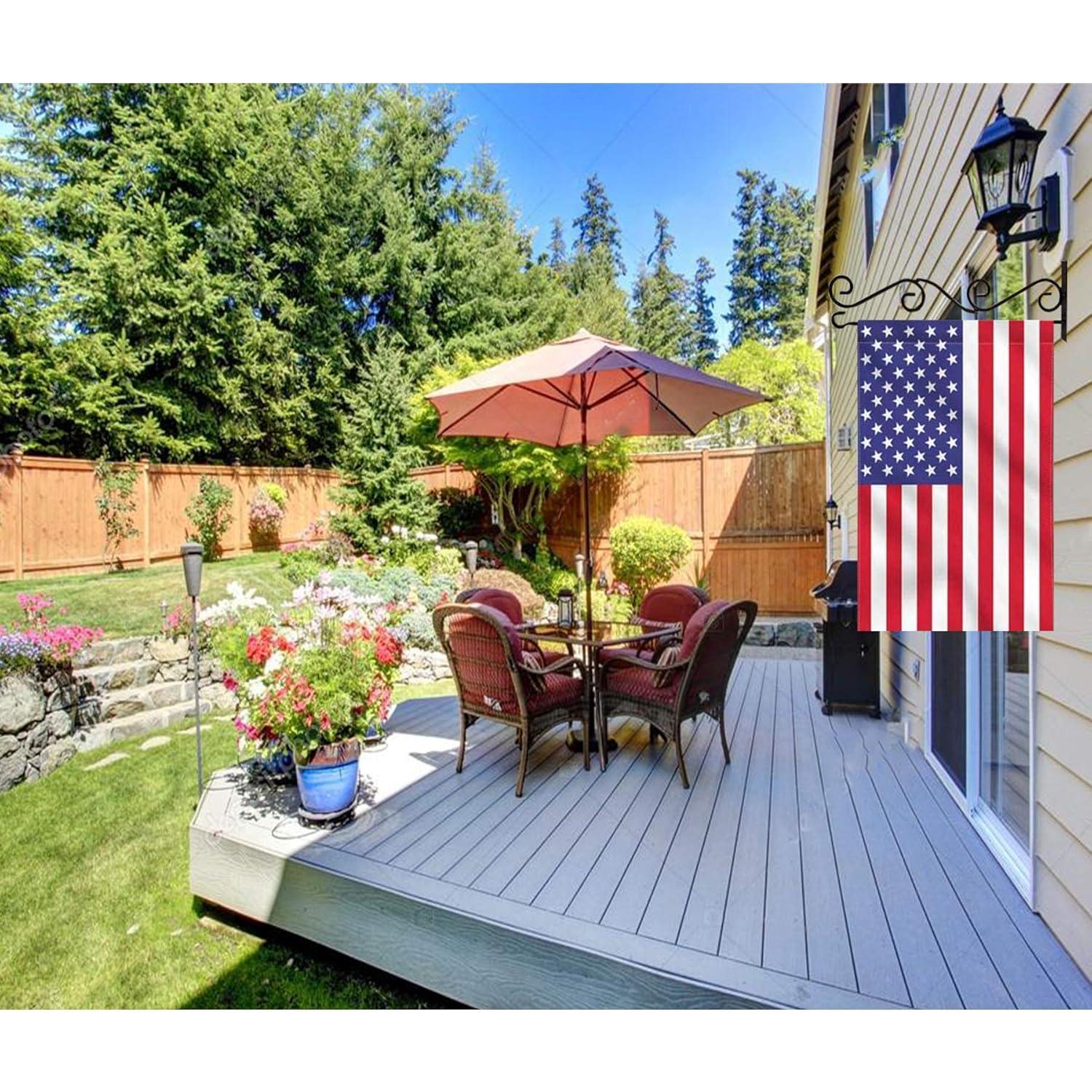 Garden Flag Stand, Wall Flag Holder/Pole with Garden Flag Stopper Coated Garden Flag Stand, Wall Flag Holder/Pole with Garden Flag Stopper Coated