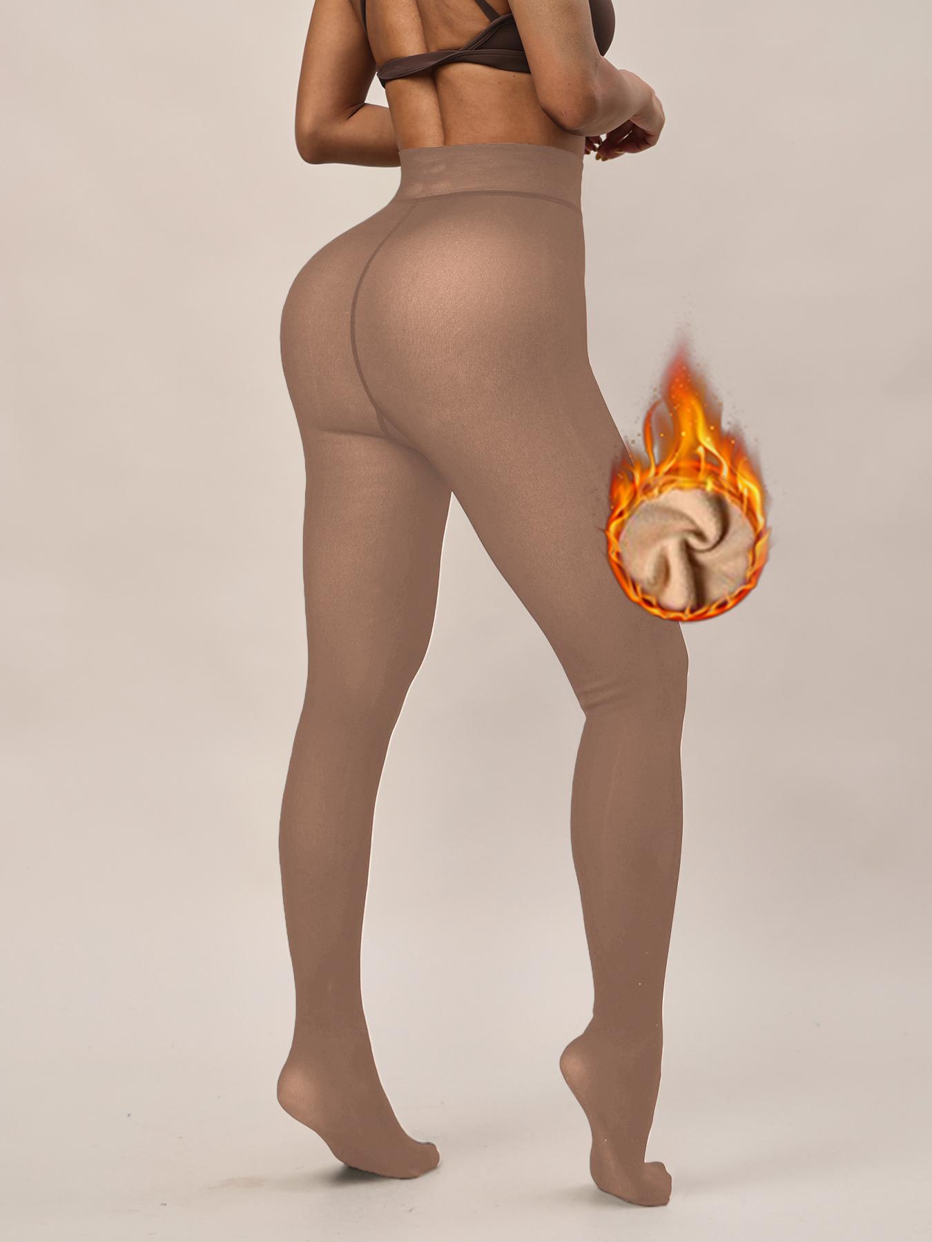 Women's High-Waisted Yoga Pants, Sporty Design, Fall & Winter Wear, Plain Pattern, Warm & Comfortable, Ideal for Gym & Outdoor Activities, Gym Workout Leggings