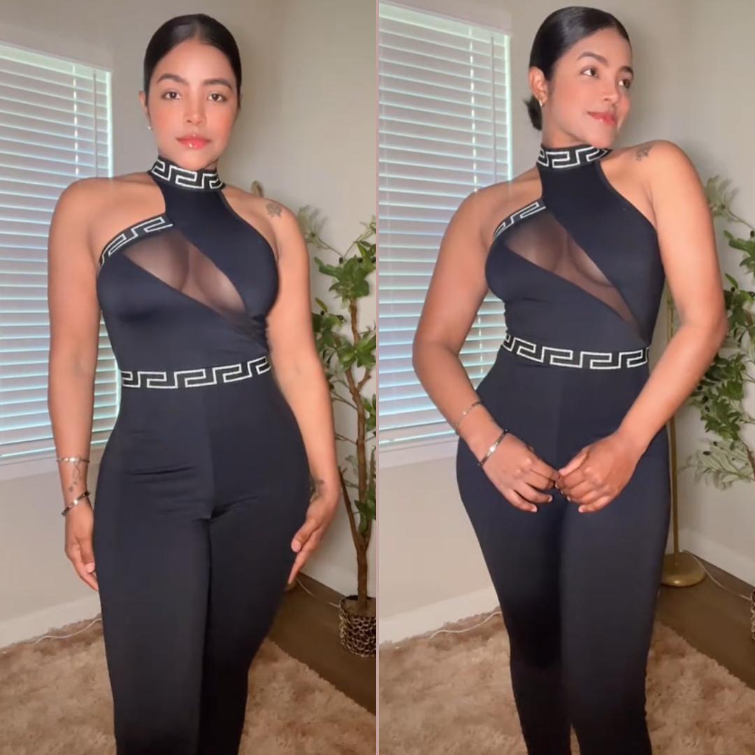 SHAPESHE Sleeveless Jumpsuits For Women Fashion Bodysuit One Piece Full Body Workout Jumpsuit