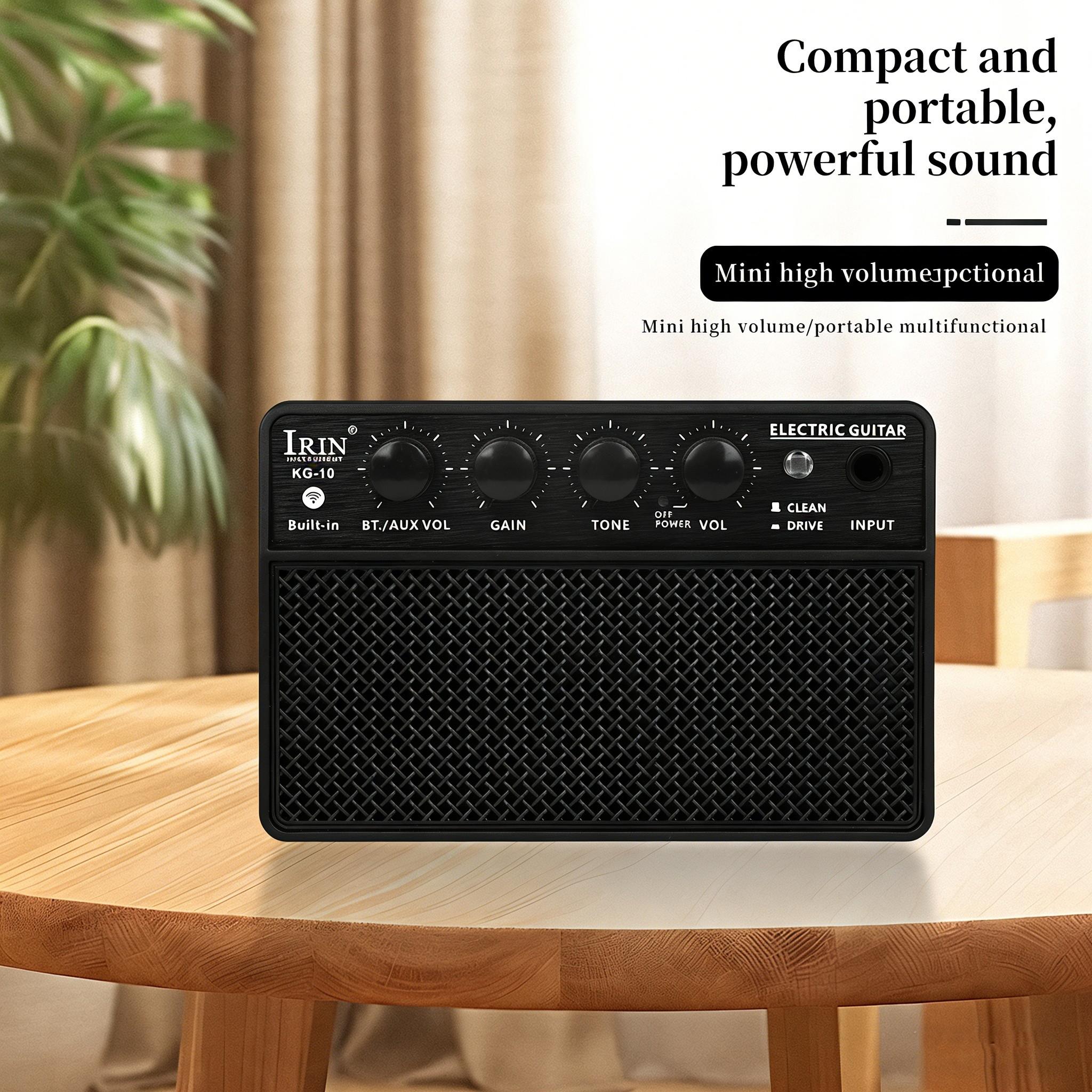 IRIN KG-10 Bluetooth Portable Amplifier 10W Mini Guitar Bass Amp  for Electric Guitar Bass Outdoor Use