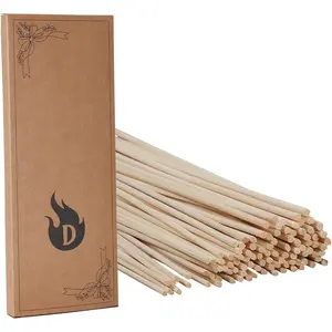 100 count 10 Inch  Rattan Reed Diffuser Sticks, Rattan Reeds,Essential Oil Aroma Diffuser Replacement Sticks for  ,25cm  Sticks Refill(Primary Color)