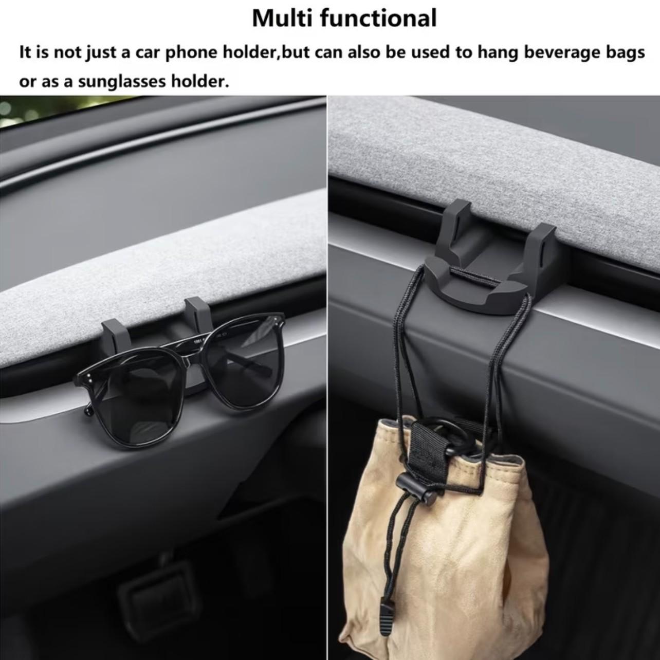 Tesla Model 3 Phone Holder Silicone Stand Compatible with Tesla Model 3 Highland & New Model Y Juniper Enhanced Version