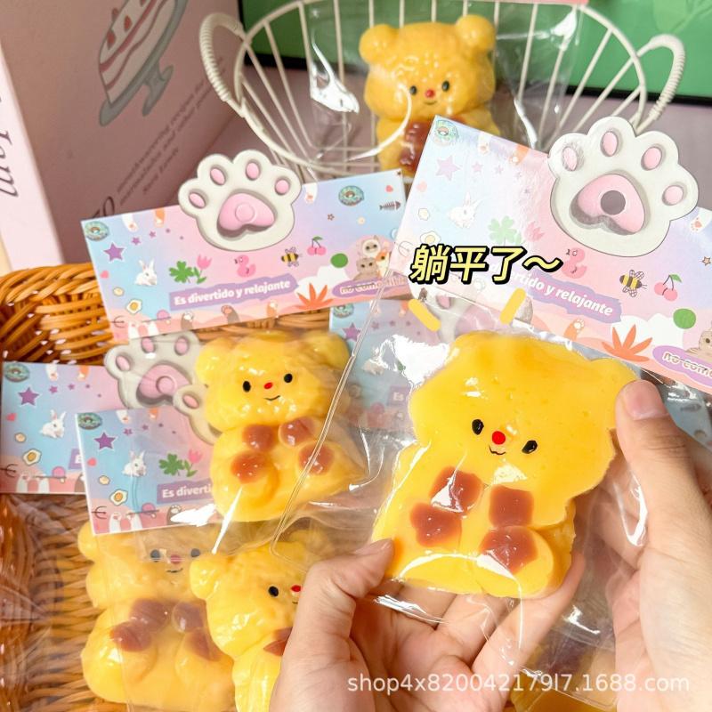 Creamy Butter Bear Squishy Toy, Creative Clay Texture, High-value Slow Rebound Stress Relief Toy for Kids, Perfect for Xiaohongshu