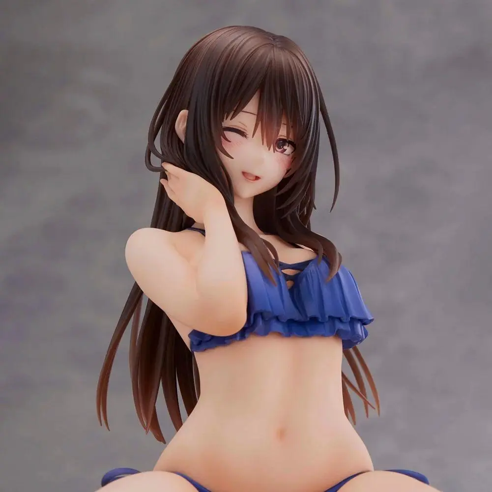 Original illustration figurine Minazumi Kasane sitting action figures Minazumi figurine PVC Model Toys Ornament Statue Gift 15cm