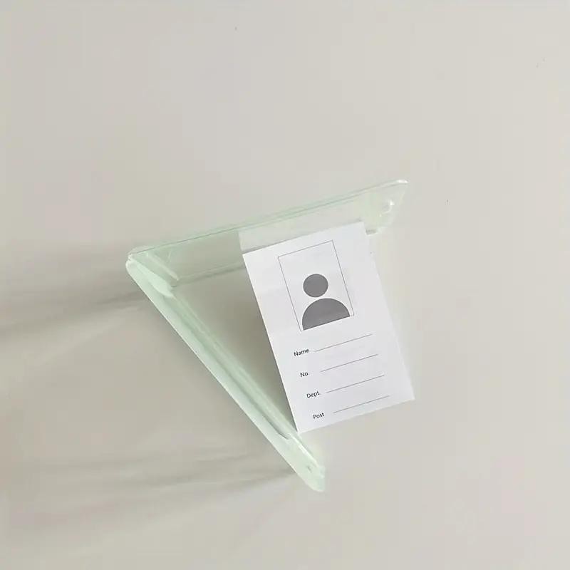 5pcs Waterproof Transparent ID Badge Box, Protect Bank Cards and Ids, Re-Sealable Zipper, Lanyard, Plastic Clip, Office School Travel