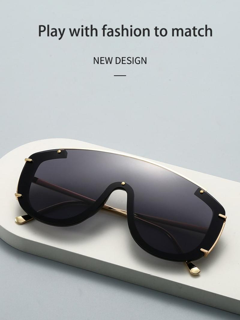 Unisex Fashionable All-match Tinted Lens Sunglasses, Trendy Casual Frame Sunglasses for Everyday Use, Fashion Accessories for Outdoor Activities