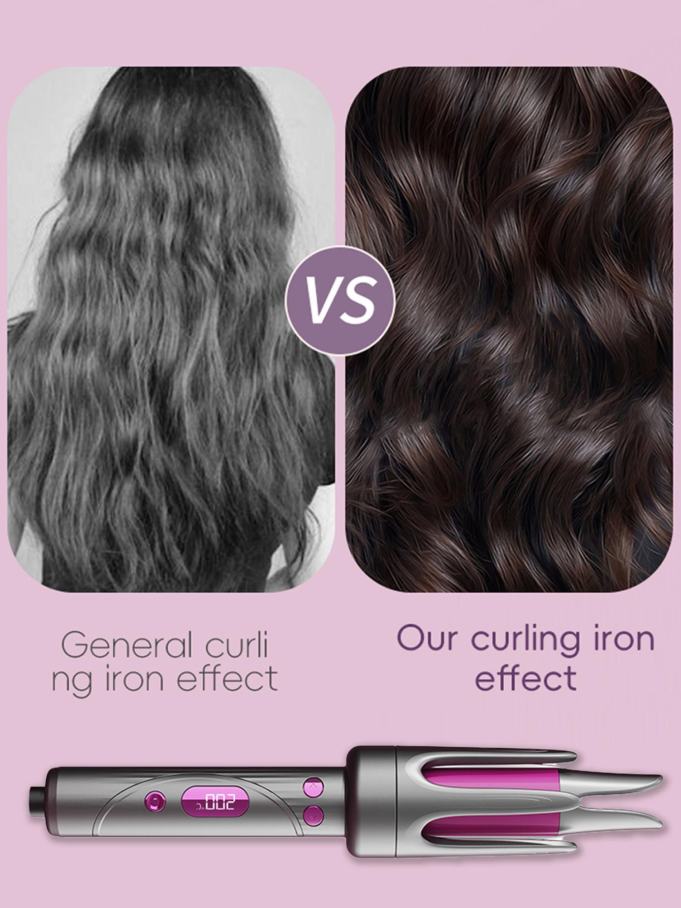 Automatic curling iron and curling iron with negative ion technology, two-way rotation, burn-proof, creates smooth, comfortable, Hollywood, and beach waves, perfect for women's Christmas gifts. Automatic curling iron and curling iron with negative ion technology, two-way rotation, burn-proof, creates smooth, comfortable, Hollywood, and beach waves, perfect for women's Christmas gifts.