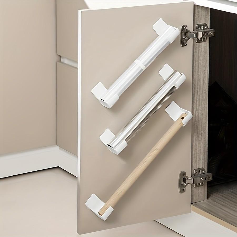 4-Piece Kitchen Trash Bag Holder, Multi-Functional Door Hanging Organizer, Space-Saving Design, Durable Plastic, Mother's Day Gift