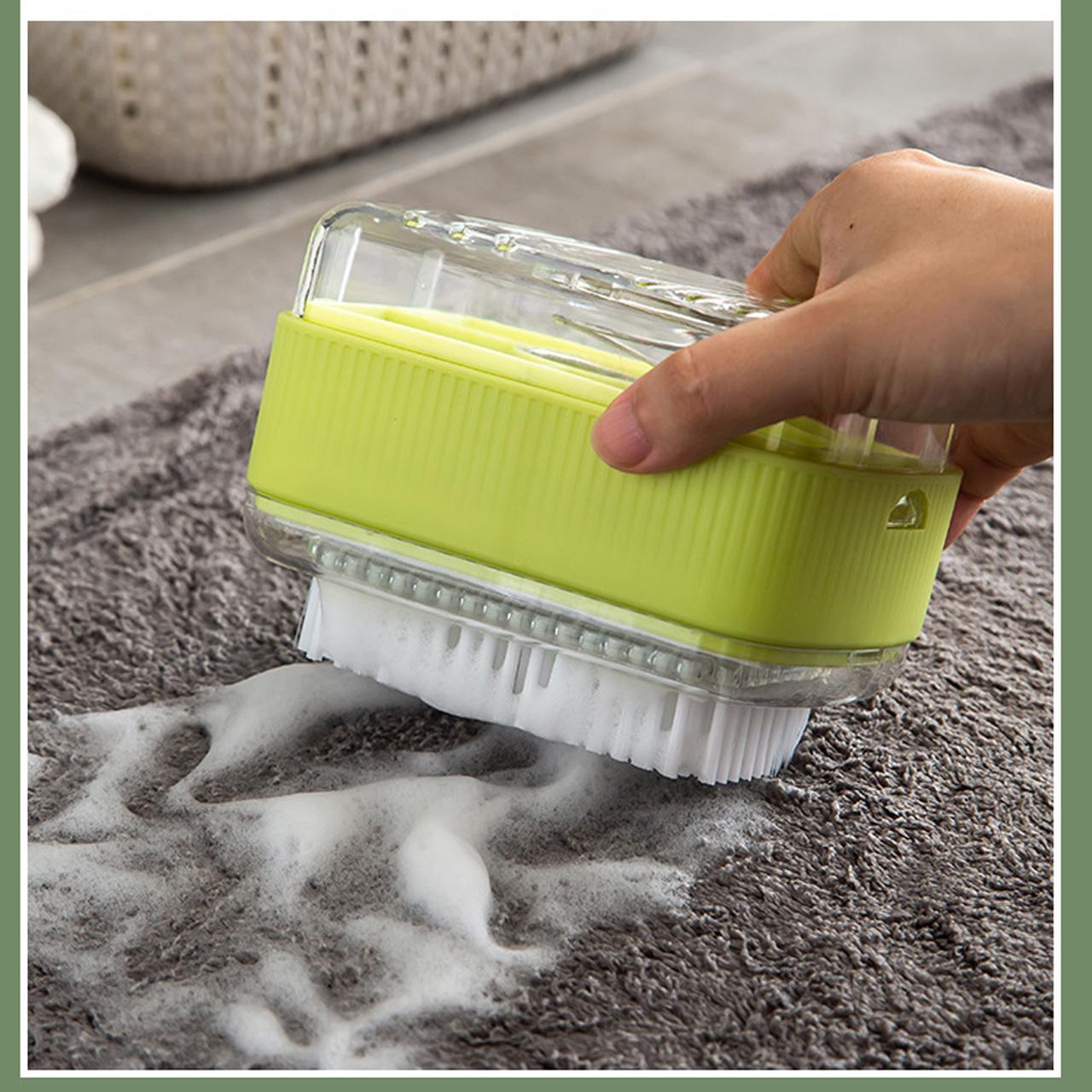 Multifunctional Soap Foaming Box, Hand-Free Storage Soap Holder, Drainage Soap Dish with Rolling Brush, Laundry Brush Included