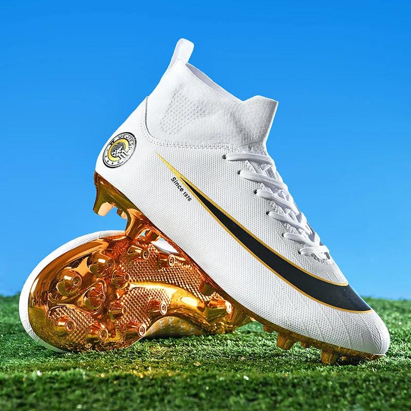 2024 Hot-Selling men's football shoes AG long spikes football shoes boys and girls student Wear-Resistant Training Shoes ，Outdoor Non-Slip outdoor football grass training shoes,shoes Size35-45 charlie jones  cleats