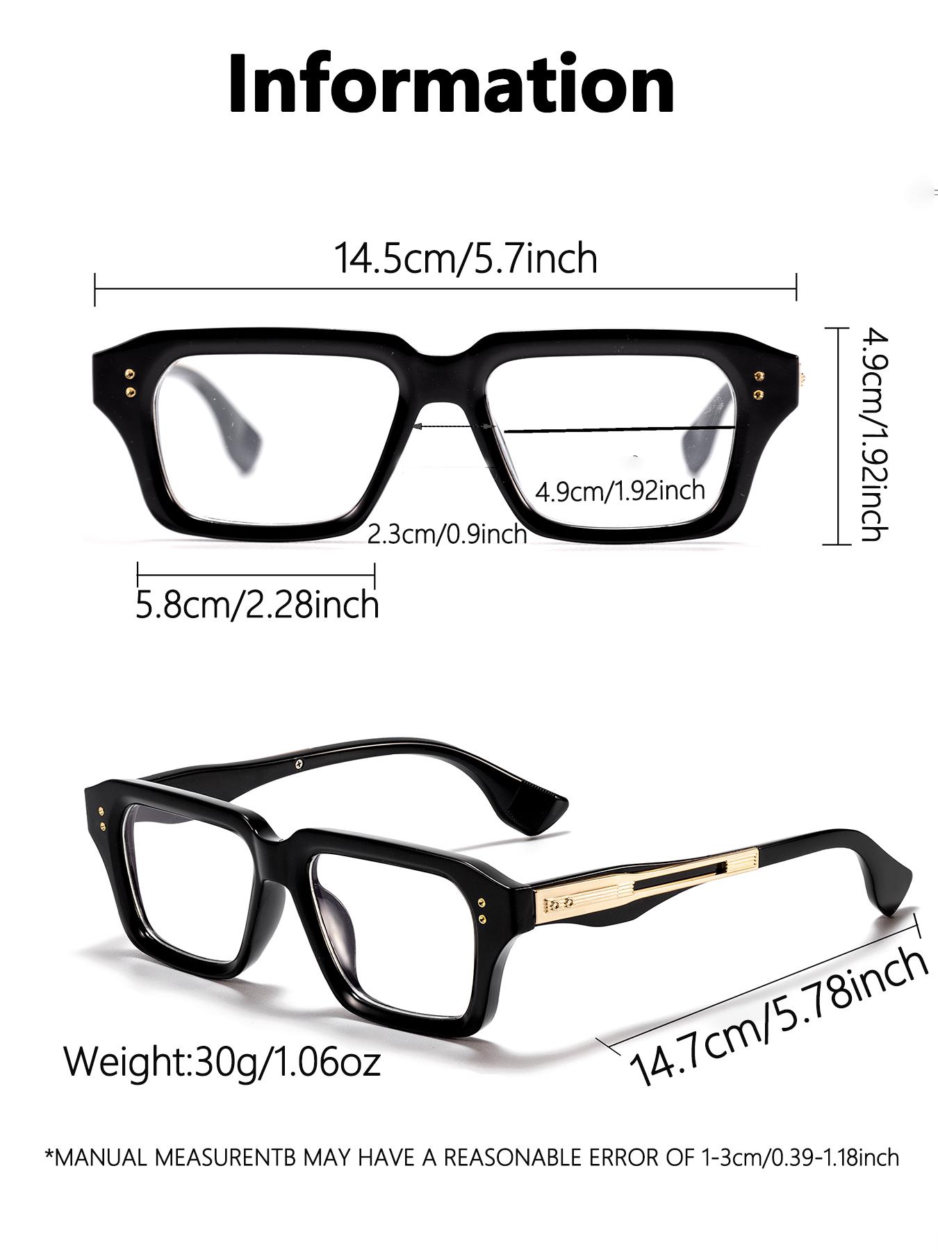 Caterside Lightweight Luxury Stylish Square Frame Sunglasses, Lightweight Eyewear, Anti-Blue Light Uv400 Protection, Casual Style for All Seasons