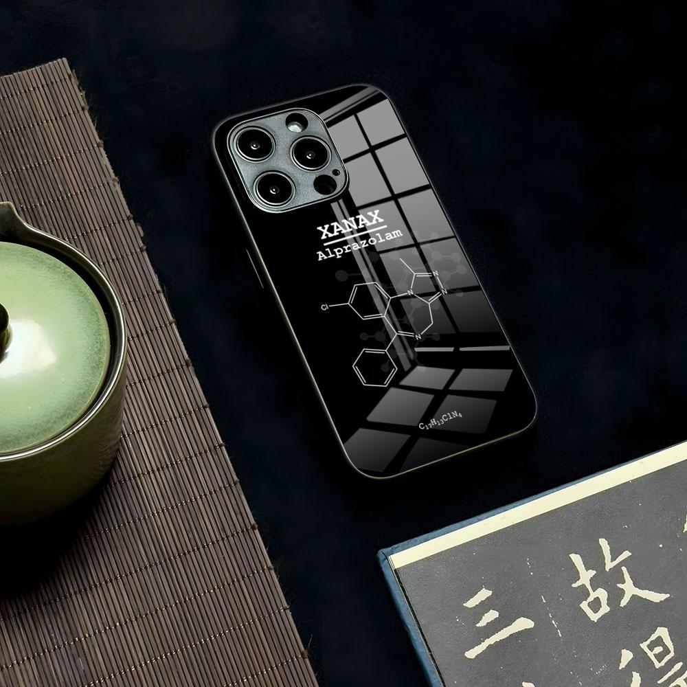 XANAXS Pattern Phone Case for Iphone 17 air 16 15 13 12 14 11 Pro Max Mini X Xr Xs 8 7 Puls 6 glass luxury coque