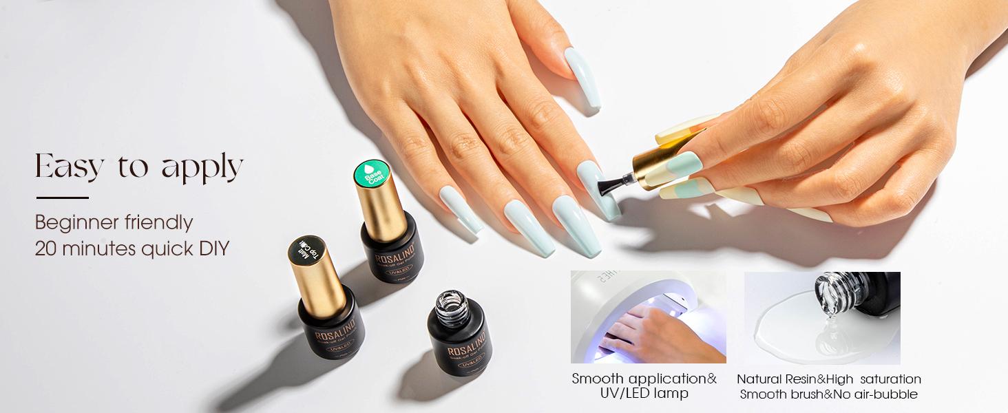 ROSALIND Colorful Gel Polish Mini 65/80/100PCS Gel Nail Polish Set Semi Permanent Requires UV Lamp with Base and Glossy Matte Top Coat Starter Gel Nail Set Suitable for All Seasons Gift for Women Salon Design ROSALIND Colorful Gel Polish Mini 65/80/100PCS Gel Nail Polish Set Semi Permanent Requires UV Lamp with Base and Glossy Matte Top Coat Starter Gel Nail Set Suitable for All Seasons Gift for Women Salon Design