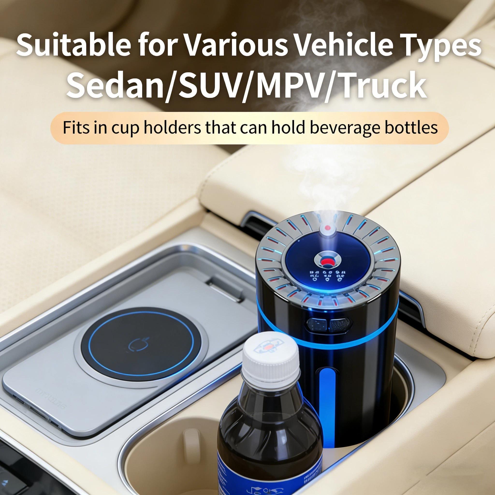 Starlight Car Humidifier Aromatherapy Machine, Car Air Purification Humidifier Freshener Deodorizer, Silent Starlight Atmosphere Lamp, USB Powered Humidifier