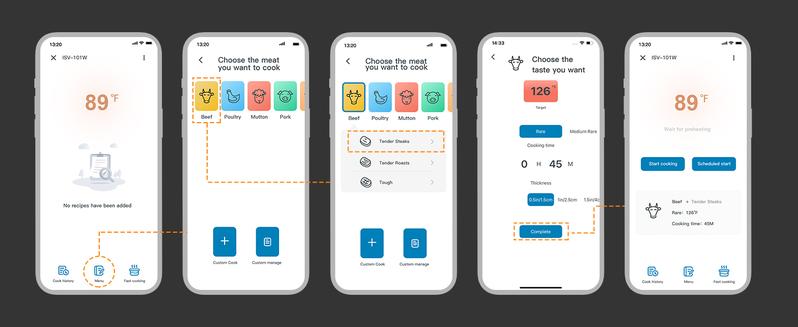 INKBIRD WiFi Sous Vide Machine, 1000 Watts Sous Vide Cooker, 3D Water Circulation  Heating,Booking Function,Pre-alarm,Kitchen tools, festival gifts