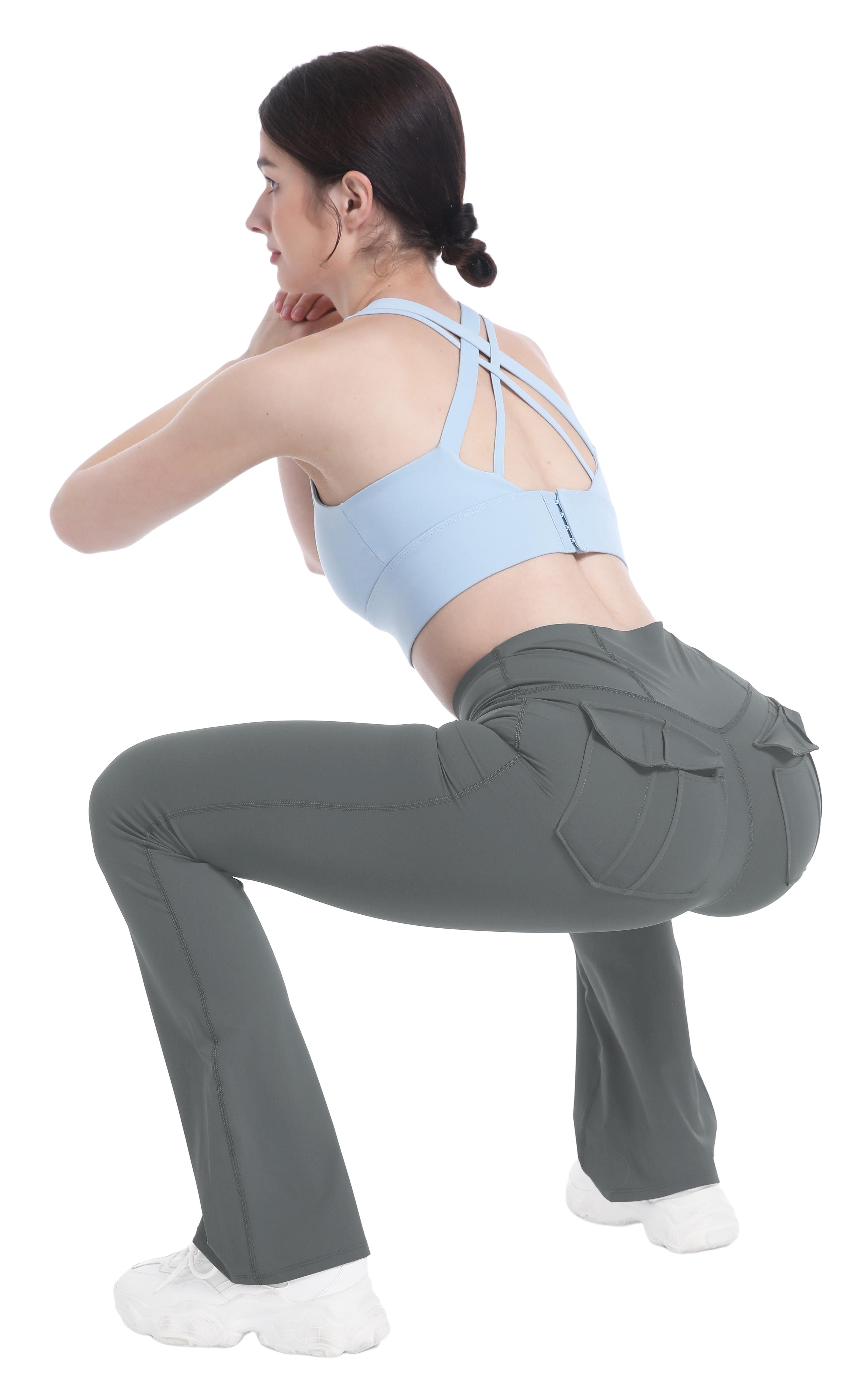 3PCS Women's Flared Leggings with Pockets Women's Flared Sweatpants Fitness Leggings Butt Lifting Fitness Yoga Leggings Track Pants Grey Sweatpants Women Streetwear Exercise Pants Activewear Outdoor(3-Piece Combination) 3PCS Women's Flared Leggings with Pockets Women's Flared Sweatpants Fitness Leggings Butt Lifting Fitness Yoga Leggings Track Pants Grey Sweatpants Women Streetwear Exercise Pants Activewear Outdoor(3-Piece Combination)