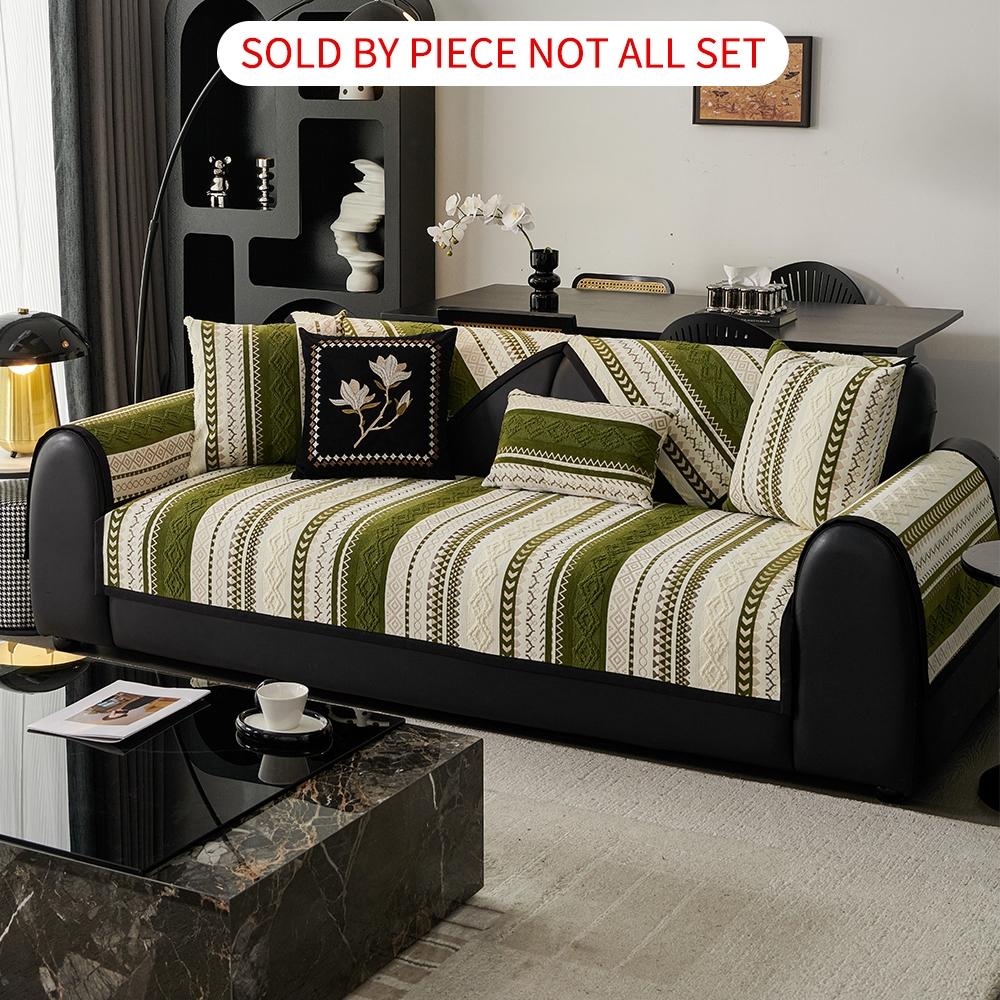 Boho Style Geometric Pattern Sofa Cover, Non-slip Sofa Mat, Fashionable Sofa Protector, Dustproof Sofa Protector, Durable Home Essentials for Living Room #TOP PICKS