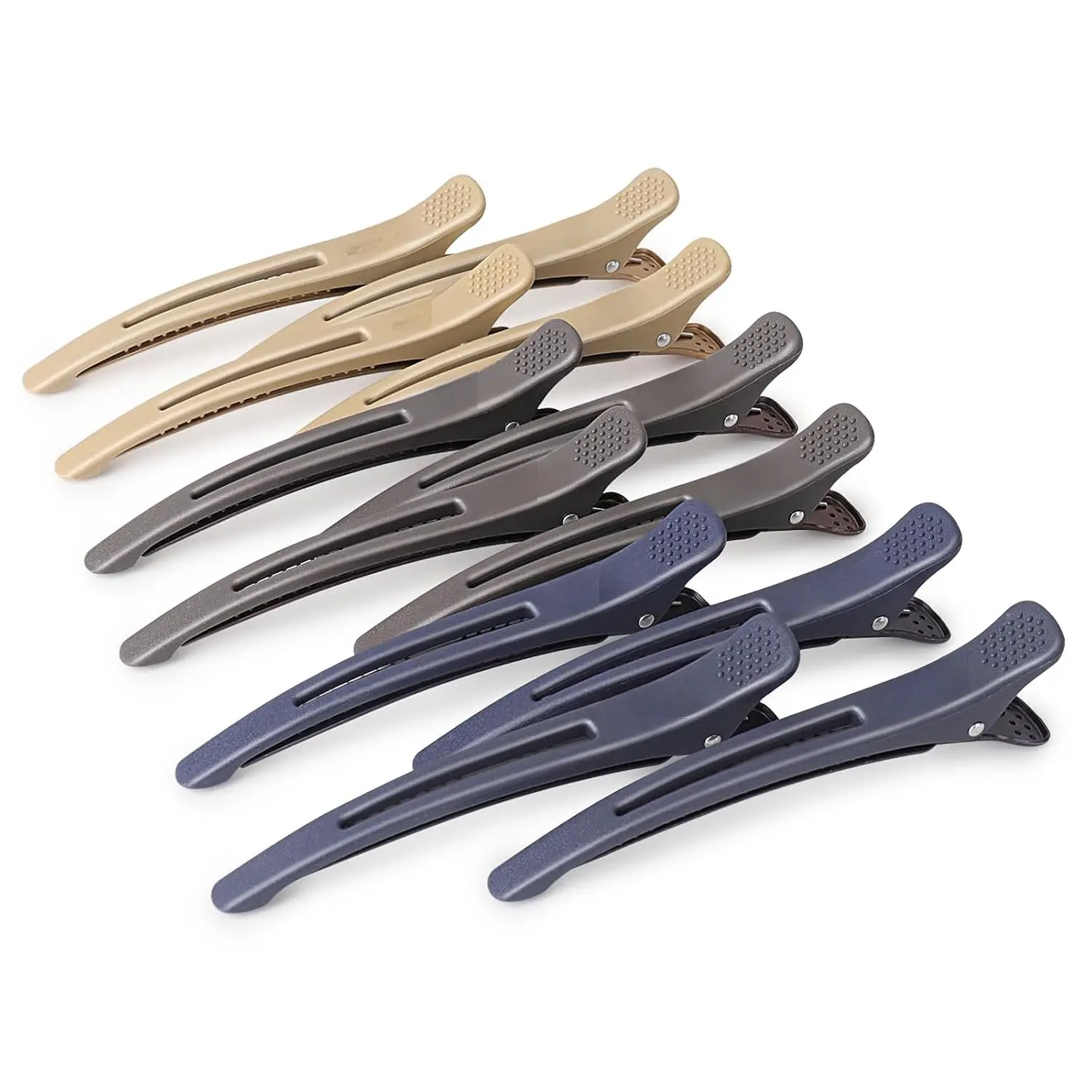 Unisex Crease-Free Synthetic Hair Clips - 4-Pack Sectioning Hair Accessories for Styling, Everyday Elegance, Modern Use