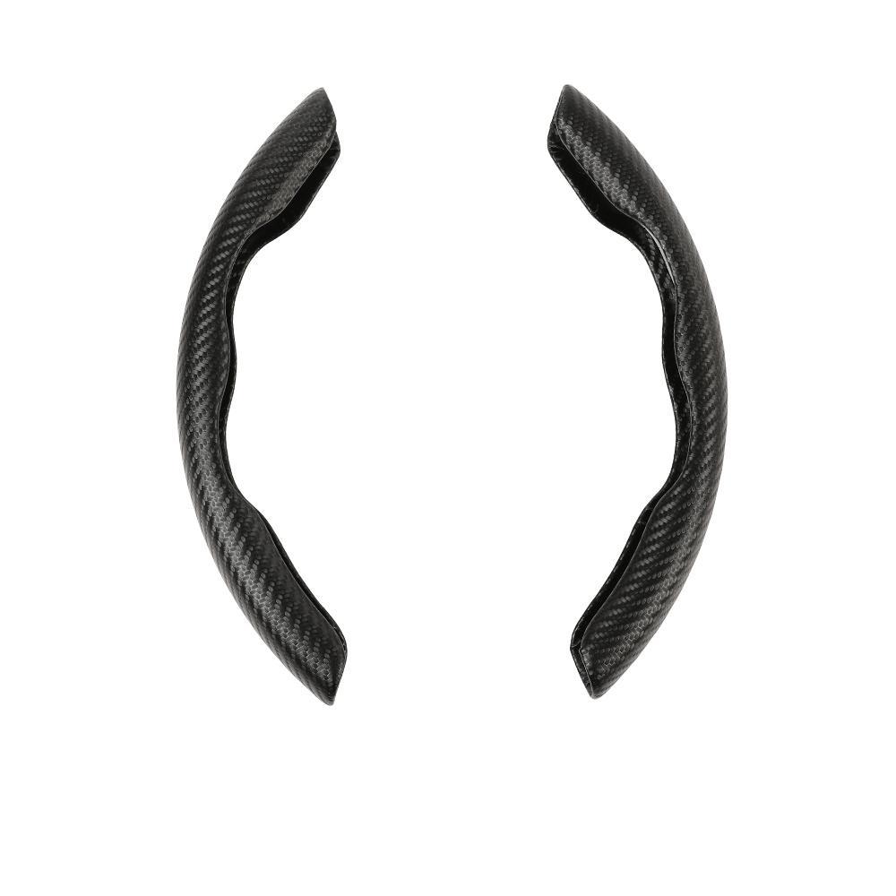 CROSSDESIGN Universal 15" Steering Wheel Cover, Car Anti-Skid Steering Wheel Cover 2pcs, Steering Wheel Grip Protector,Compatible with Most Car, Trucks, SUV, sedans,Decor Gadgets for car，Car Accessories