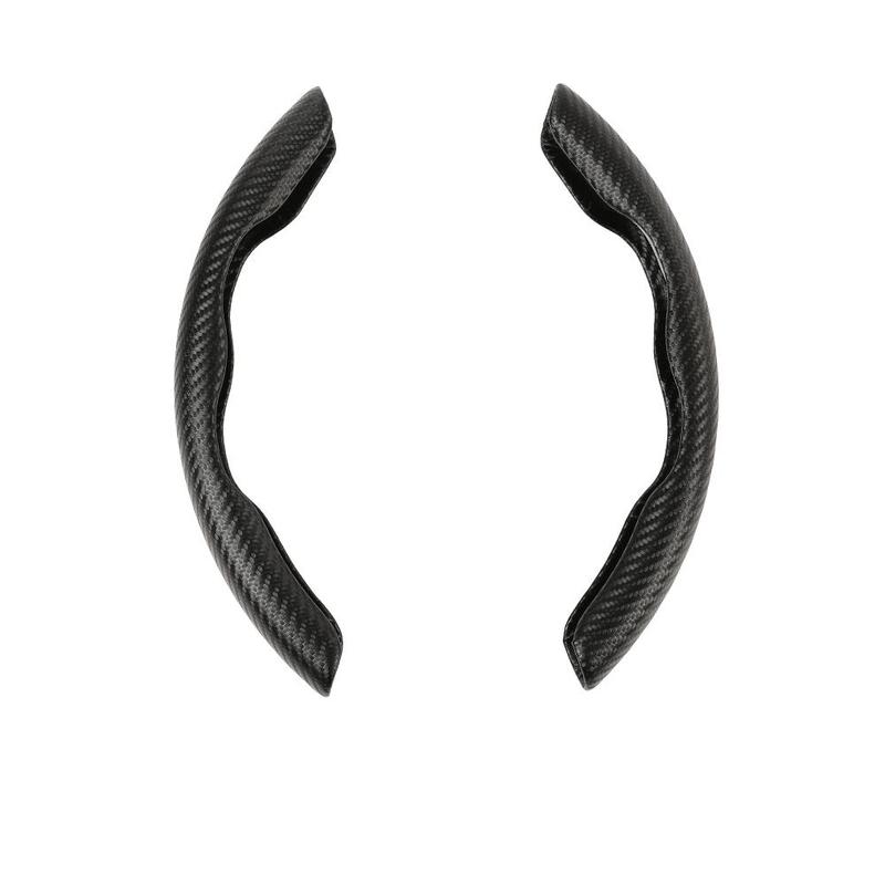 CROSSDESIGN Universal 15" Steering Wheel Cover, Car Anti-Skid Steering Wheel Cover 2pcs, Steering Wheel Grip Protector,Compatible with Most Car, Trucks, SUV, sedans,Decor Gadgets for car，Car Accessories