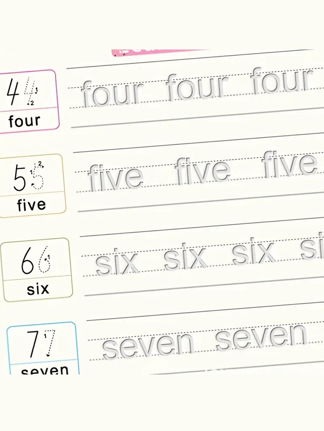 Reusable Magic Practice Notebook Set, Includes 4 Books, 1 Pen, 10 ...