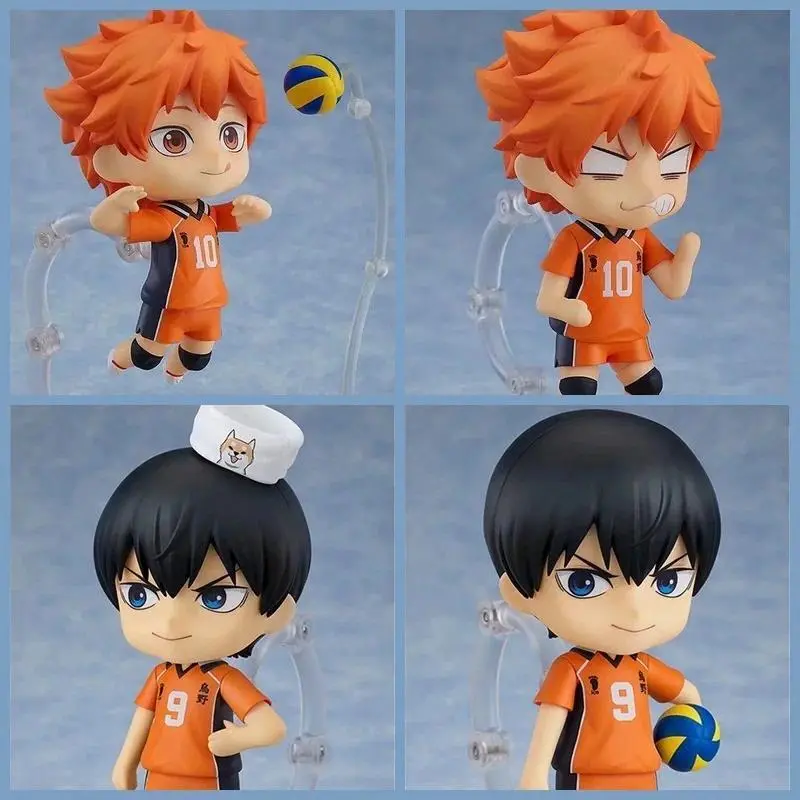 10cm Haikyu!! Tooru Oikawa & Shoyo Hinata Nendoroid Articulated Action Figure, 1pc Model Kit, 12 Years Above Collectible Toy Gift for House Decoration (0.5-1cm Error, Science-Themed)