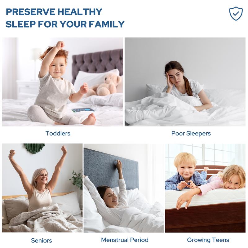 【BEDLORE】Waterproof Mattress Protector with Fitted Sheet, TPU Waterproof Layer, Soft & Breathable Bed Cover for Everyday Mattress Protection, Ideal for Bedroom & Home Use