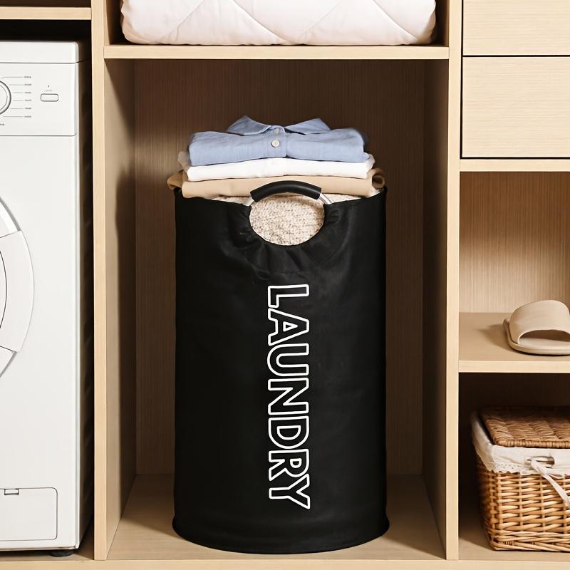 Large Bohemian Style Fabric Laundry Basket with Handle, Independent High Chair Dirty Clothes Storage Box, Durable Rectangular Design