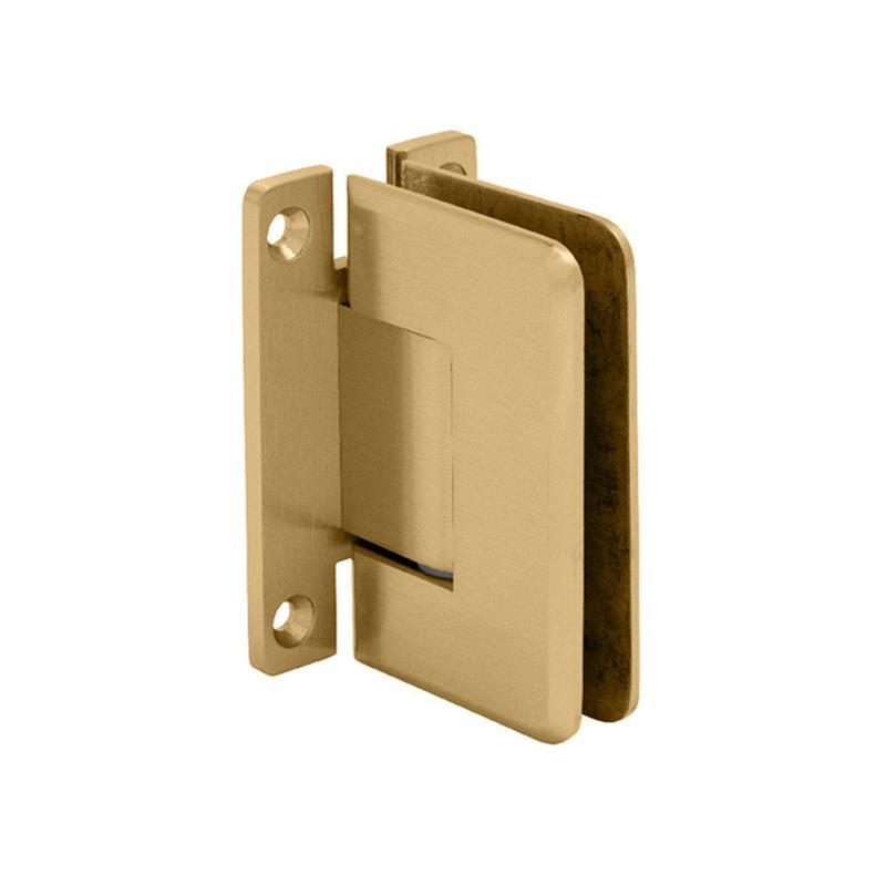 NCYINOX Solid Brass Wall Mount 90 Degree Double Side H Back Plate Standard Hinge Bathroom Glass Clamp