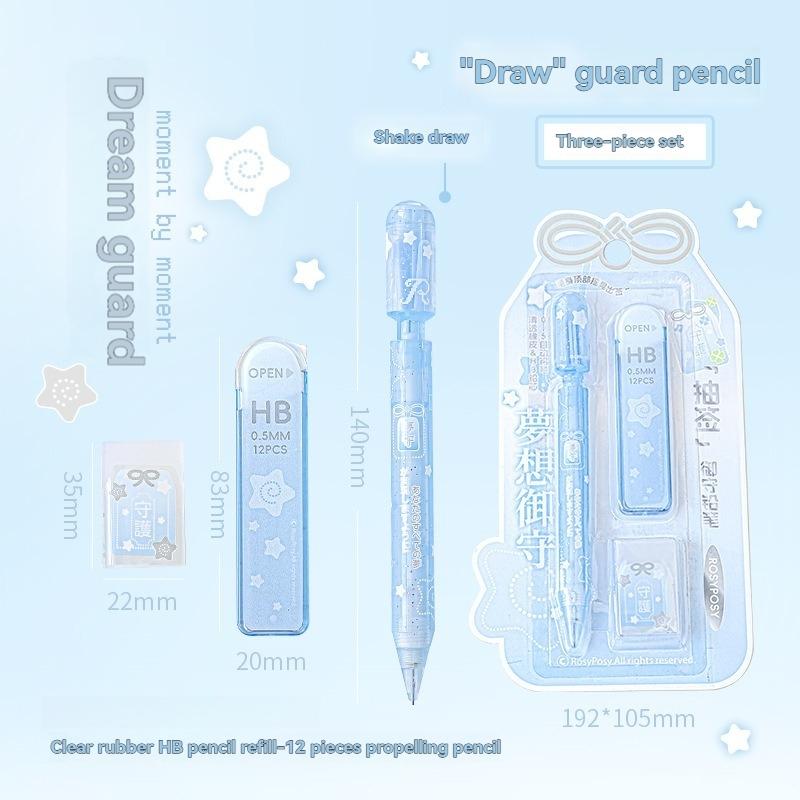 Student-Designed Continuous Lead Automatic Pencil Set, Ideal for Academic Use, Durable & Smooth Writing Instrument