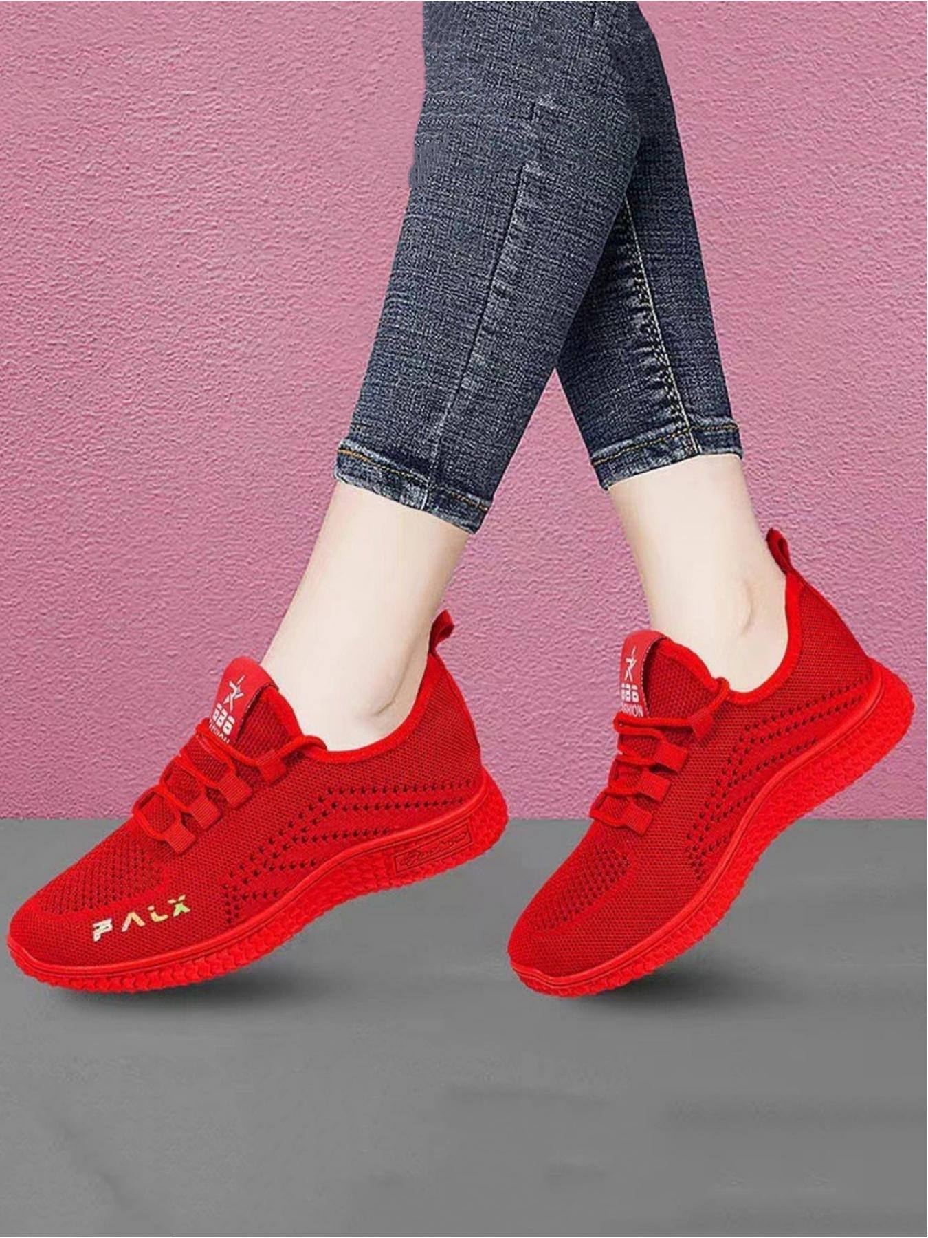 Ladies' casual sports shoes, made of lightweight and comfortable material, with a thick sole pattern for stable grip, and a heel loop design for easy on and off. Ideal for daily commuting and light sports wear