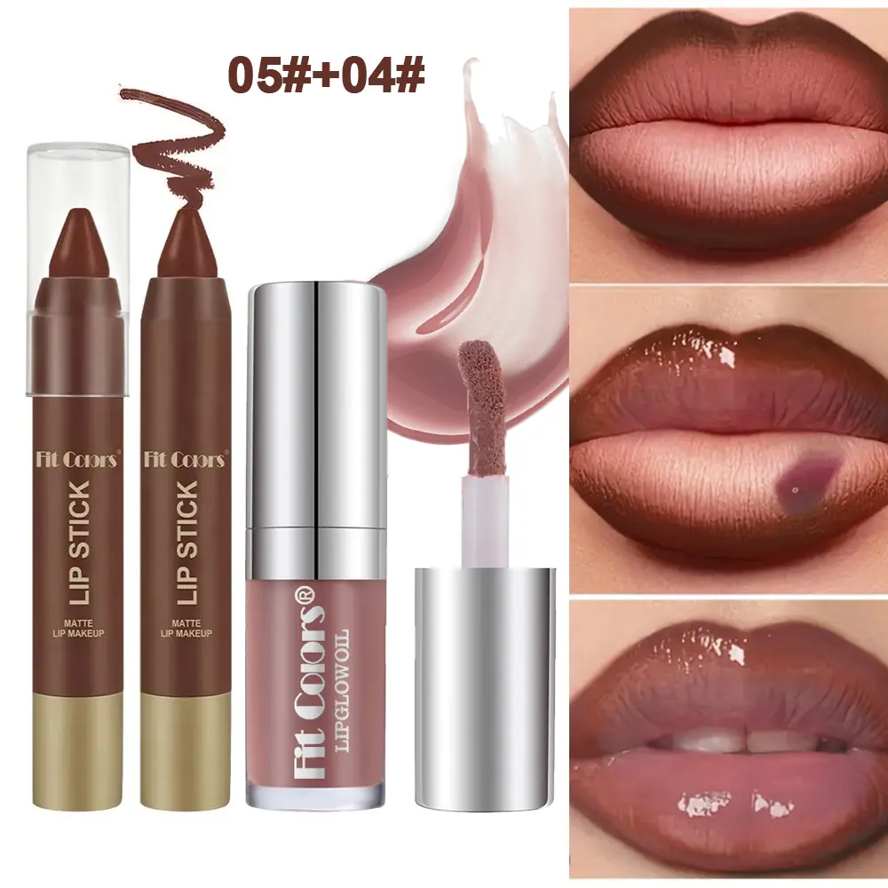Set 03 (No. 5 Lip Liner + No. 4 Lip Oil)