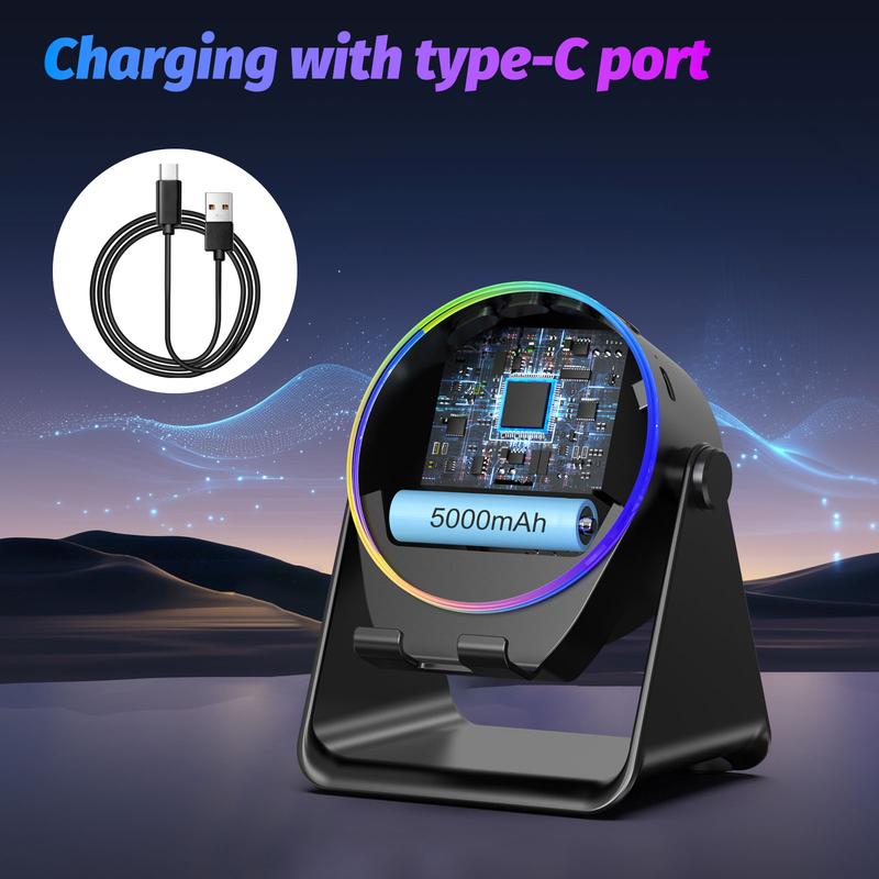 【Valentine's Day gift】Lentorgi 5-in-1 Wireless Induction Bluetooth Audio Speaker, Phone Stand Ambient Light, Surround Sound 360° Rotation Rechargeable Hands-Free Calls For Bedroom, Office, Kitchen, Camping, Yoga, Cooking Gifts for Men, Women, Elderly 【Valentine's Day gift】Lentorgi 5-in-1 Wireless Induction Bluetooth Audio Speaker, Phone Stand Ambient Light, Surround Sound 360° Rotation Rechargeable Hands-Free Calls For Bedroom, Office, Kitchen, Camping, Yoga, Cooking Gifts for Men, Women, Elderly